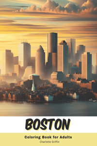 Boston Coloring Book for Adults