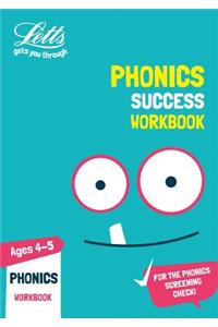 Letts Ks1 Revision Success - New Curriculum - Phonics Ages 4-5 Practice Workbook