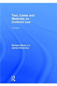 Text, Cases and Materials on Contract Law