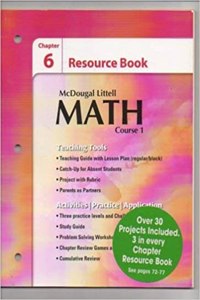 McDougal Littell Math Course 1: Chapter Resource Book: Chapter 6 Course 1