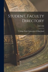 Student, Faculty Directory; 1949-1950