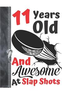 11 Years Old And Awesome At Slap Shots