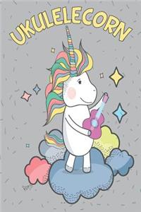 UkuleleCorn Music Sheets With Ukulele Cord Chart, Ukulele Tabs For Kids Learning To Play The Ukulele & Love Unicorns