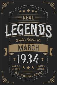 Real Legendes were born in March 1934