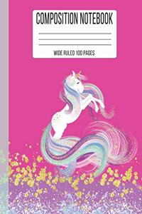 Composition Notebook Wide Ruled 100 Pages
