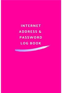 Internet Address & Password Log Book