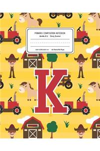 Primary Composition Notebook Grades K-2 Story Journal K