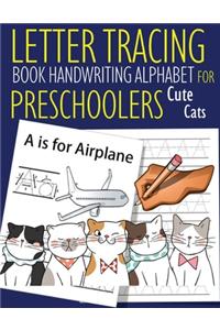 Letter Tracing Book Handwriting Alphabet for Preschoolers Cute Cats