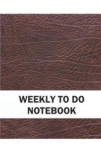 Weekly to Do Notebook