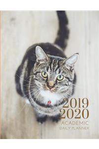 2019-2020 Academic Planner With Hours Kitten Cat Daily Organizer