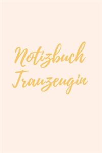 Notizbuch Trauzeugin