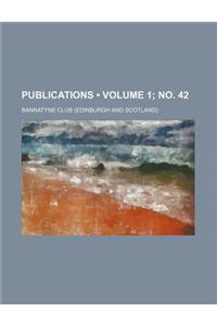 Publications (Volume 1; No. 42)