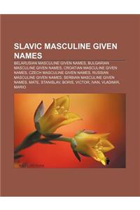 Slavic Masculine Given Names