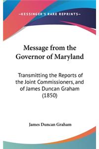 Message from the Governor of Maryland