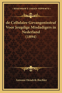 de Cellulaire Gevangenisstraf Voor Jeugdige Misdadigers in Nederland (1894)