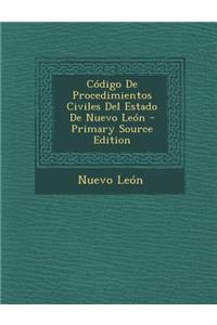 Codigo de Procedimientos Civiles del Estado de Nuevo Leon