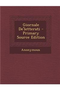Giornale de'Letterati