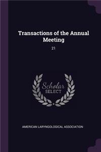 Transactions of the Annual Meeting