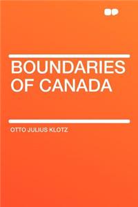Boundaries of Canada