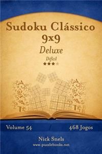 Sudoku Clássico 9x9 Deluxe - Difícil - Volume 54 - 468 Jogos