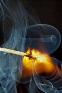 Match with Swirling Smoke and Flame Journal
