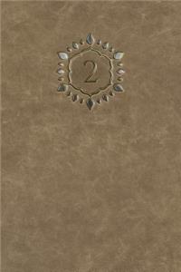 Monogram "2" Meeting Notebook