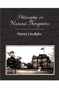 Philosophy or Natural Therapeutics - Henry Lindlahr