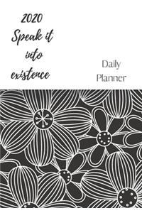 2020 Speak it into existence, Daily Planner.