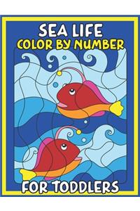 Sea Life Color By Number For Toddlers