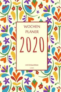 Wochenplaner 2020 mit Einkaufsliste