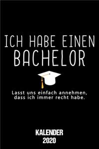 Kalender 2020 Bachelor