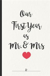 our first year as mr & mrs Notebook