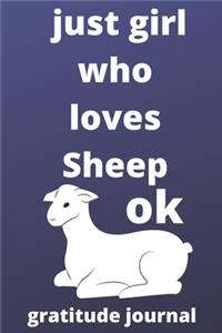 just girl who loves sheep OK gratitude journal