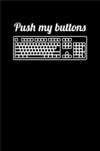 Pusy My Buttons: Journal / Notebook / Diary Gift - 6"x9" - 120 pages - White Lined Paper - Matte Cover