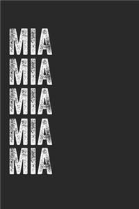 Name MIA Journal Customized Gift For MIA A beautiful personalized