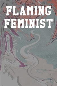 Flaming Feminist: Guitar Tab Notebook 6"x9" 120 Pages