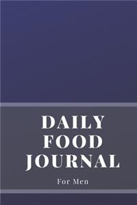 Daily Food Journal For Men