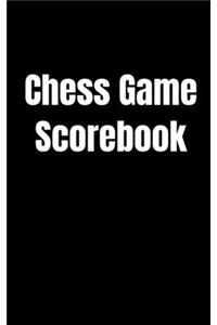 Chess Game Scorebook