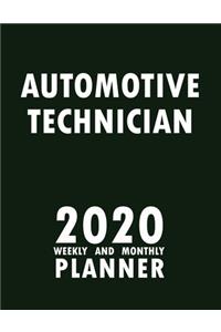 Automotive Technician 2020 Weekly and Monthly Planner