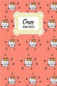 Onze Score Sheets