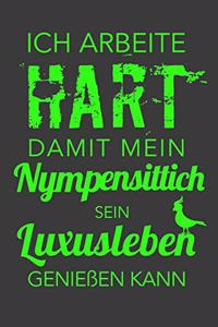 Ich arbeite hart, damit meine Nymphensittiche ihr Luxusleben genießen können