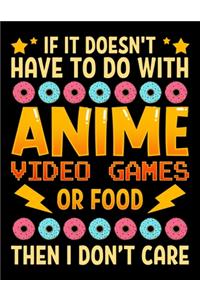 If It Doesn't Have To Do With Anime Video Games Or Food Then I Don't Care