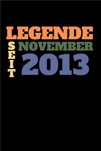 Legende seit November 2013