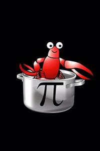 Fun Math Lobster Pot Pi Pie Pun Notebook