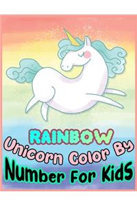 RAINBOW Unicorn Color By Number For Kids
