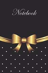 Woman's Ribboned Elegant Notebook Color - Gold