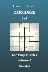 Master of Puzzles CalcuDoku - 200 Easy 6x6 vol. 6