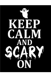 Ghost Keep Calm Composition Notebook