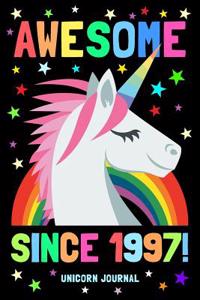 Awesome Since 1997 Unicorn Journal