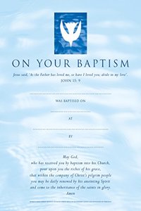Baptism Certificates Contemporary (pack of 20)